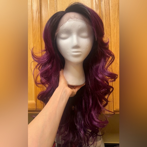 Synthetic Purple Wig - Picture 4 of 17